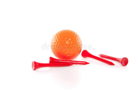 橙色高尔夫球