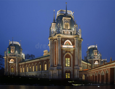 tsaritsyno博物馆夜光城堡