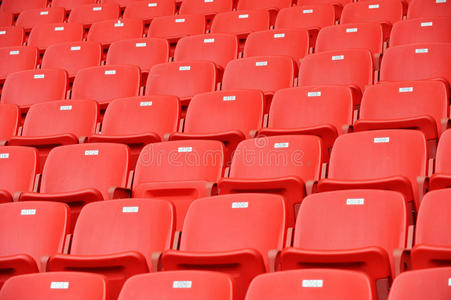 红色足球座椅