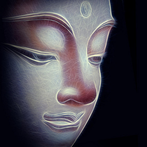 佛司可林抽象佛照片