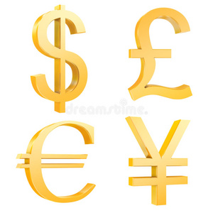 金元英镑欧元符号