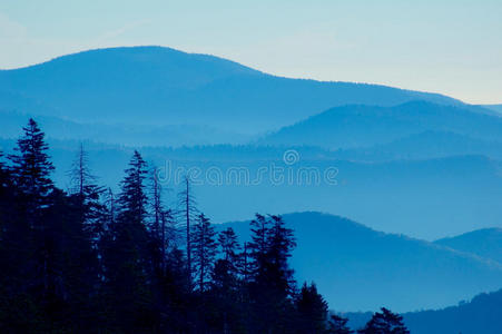 高山日落