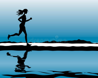 运动健身跑步女图片