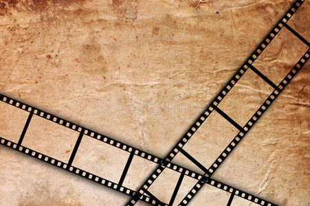 vi长条幅古板复古背景上的旧电影长条照片