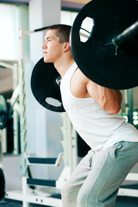 肌肉 健身房 举起 俱乐部 身体 重量 训练 健康 加强