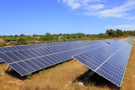 太阳能电池板绿色能源生态图片