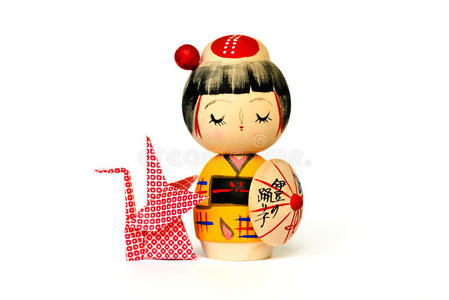 日本传统玩偶和折纸图片