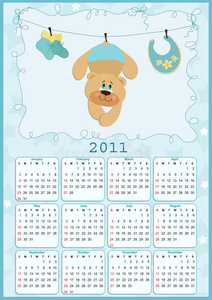 2011年婴儿日历