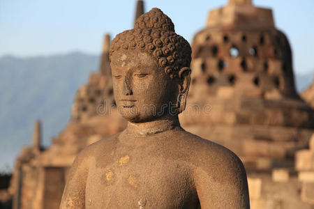 婆罗浮屠寺佛像照片