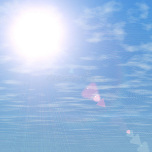 蓝天和太阳背景