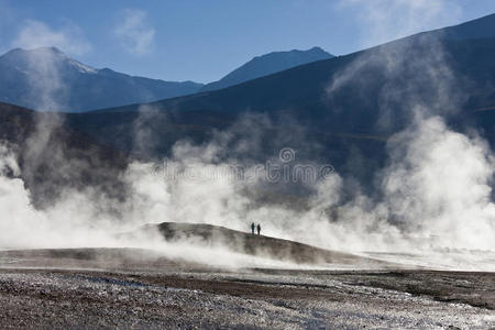 el tatio间歇泉阿塔卡马沙漠智利