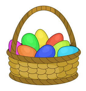 复活节彩蛋篮