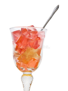 一碗水果柠檬水立方体图片