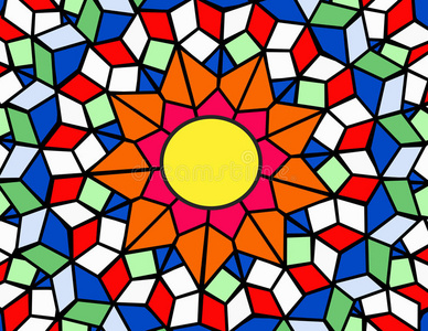 彩色玻璃太阳照片