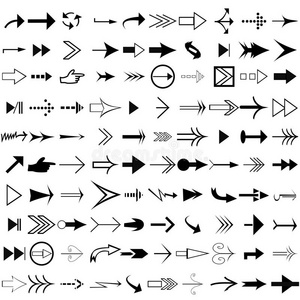 一组100个箭头