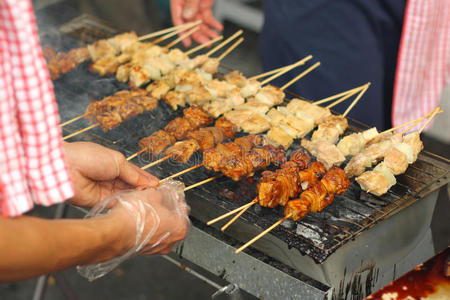 街头烧烤食品