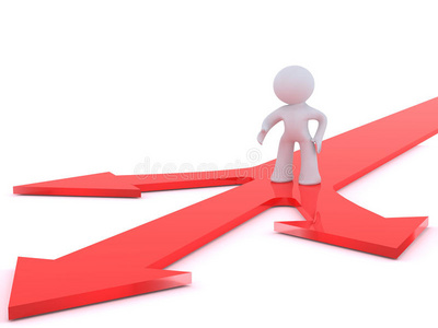 点叉十字路口决策点照片