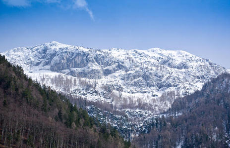 冬天的阿尔卑斯山