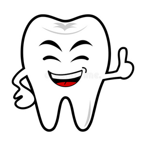 微笑 插图 好的 卡通 美好的 健康 拇指 牙科 牙齿 性格