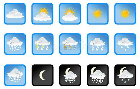 矢量天气图标