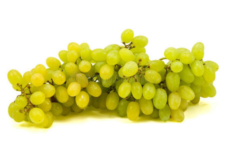 新鲜的绿葡萄