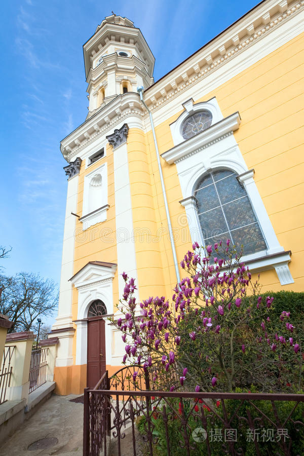 乌兹霍罗德市的希腊天主教大教堂。