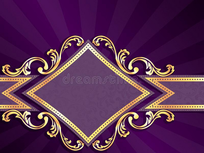 横菱形紫旗图片