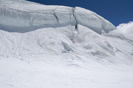 冰川攀登全景图