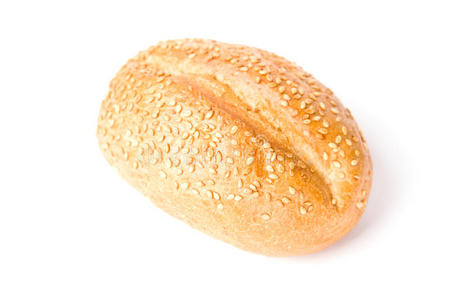法式小圆面包，白色颗粒。