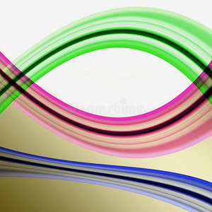 不规则曲线彩色条纹图片