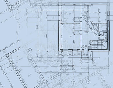 蓝图cad建筑平面图