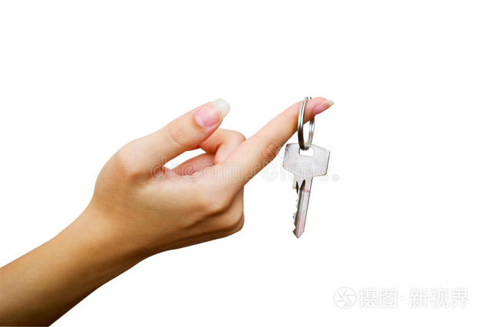 主人 购买 新的 销售 钥匙 贷款 持有 特写镜头 公寓