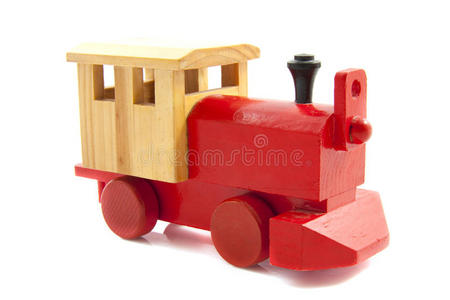 红色玩具火车