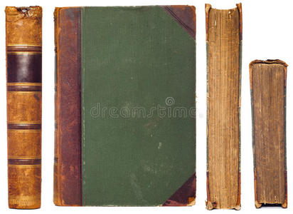 复古书籍侧面套装照片