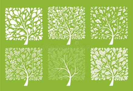 艺术树图片-艺术树素材-艺术树插画-摄图新视界