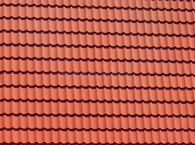 现代屋顶红瓦照片