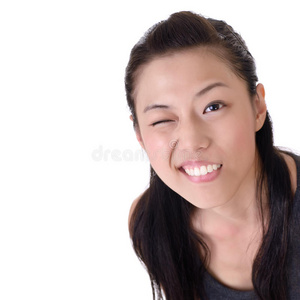 美女眨眼美女眨眼照片