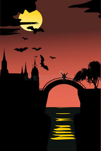 夜城堡和飞行蝙蝠