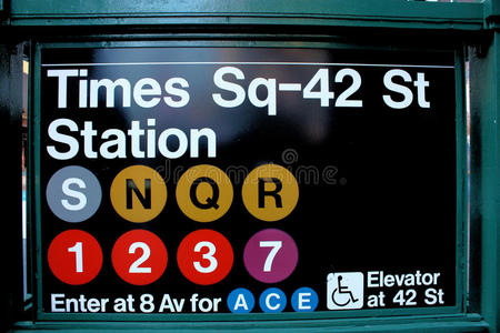 纽约时代广场地铁图片