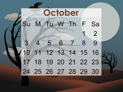 恐怖树恐怖树2010年10月日历照片