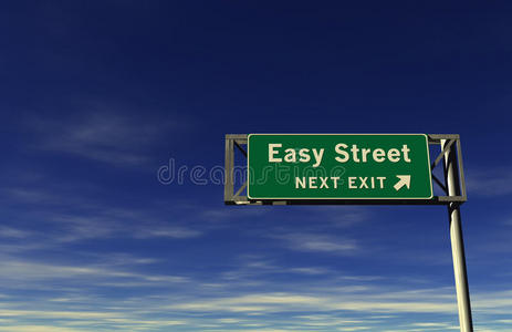 易街高速公路出口标志