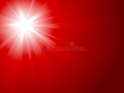 红光闪烁着白星照片