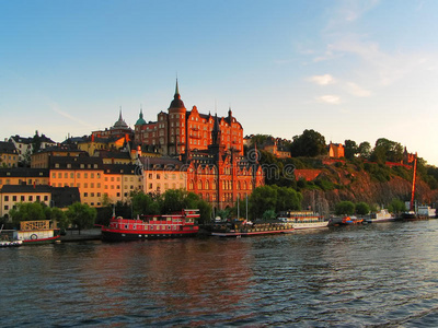 瑞典斯德哥尔摩老城城市景观
