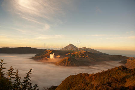 早晨的山区