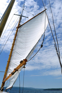 纵帆船前桅和木桅