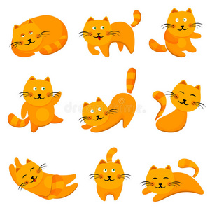 可爱卡通猫图片-可爱卡通猫素材-可爱卡通猫插画-摄图新视界