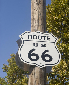 旧66号公路标志