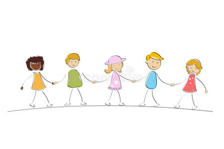 多种族小孩图片