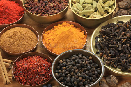 多种调料香料照片