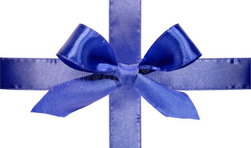 漂亮的蓝色蝴蝶结图片